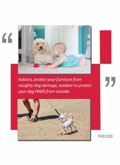 Y&D Dog Boots, Shoes Paw Protector, KASTWAVE Waterproof for Dogs, Socks with Shoelace Pet Protector  - Image 2