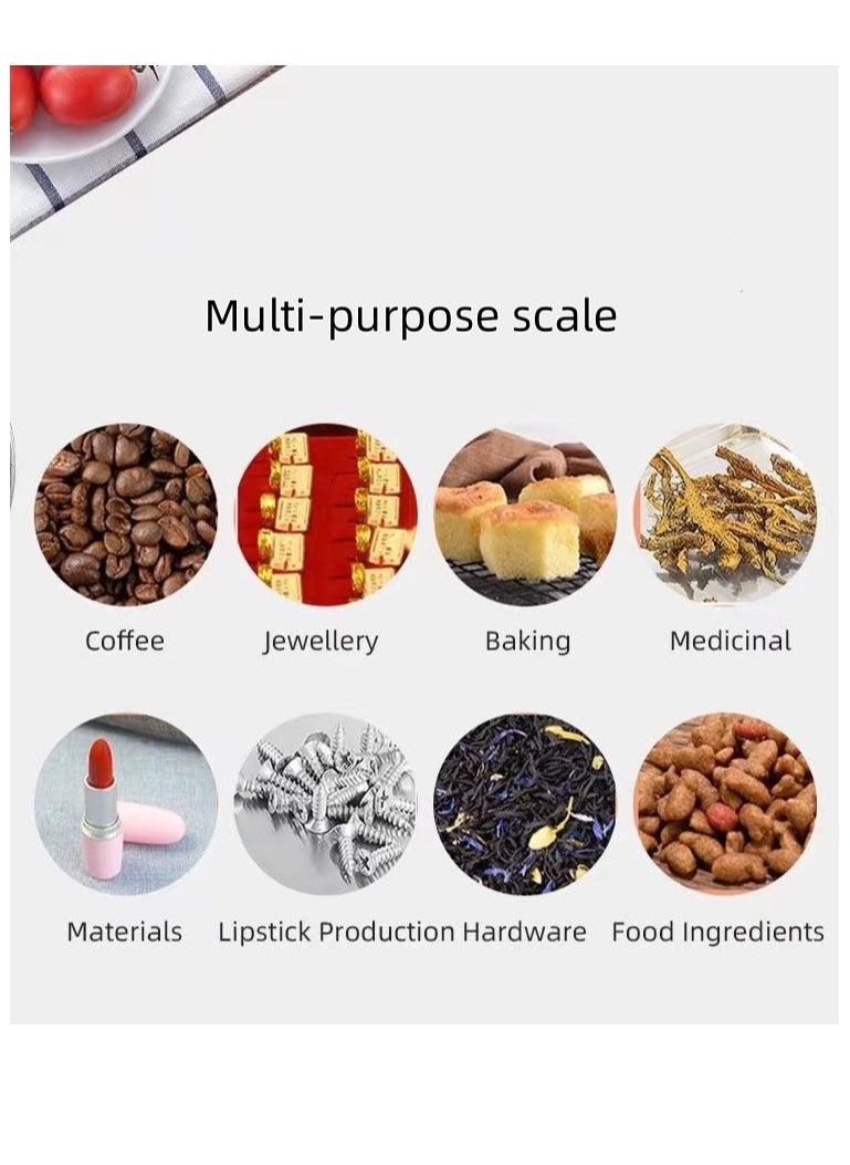 Generic - Electric Digital Food Scale Multi-Functional Kitchen Scale and Baking Scale for Precise Weight Measuring and Portion Control,LCD Display,Silver(MAX:10KG) - Image 1