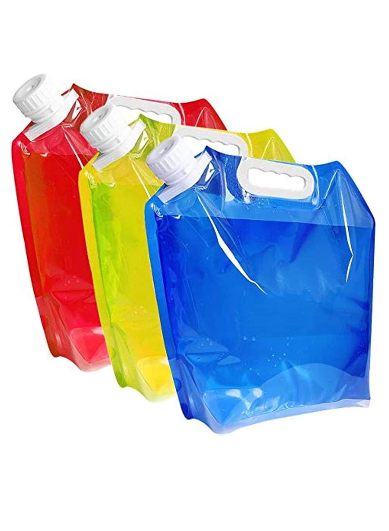 Portable Collapsible Water Storage Bag (5L)- Set of 3 - Image 1