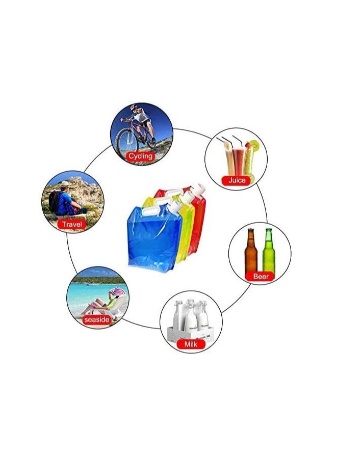 Portable Collapsible Water Storage Bag (5L)- Set of 3 - Image 5