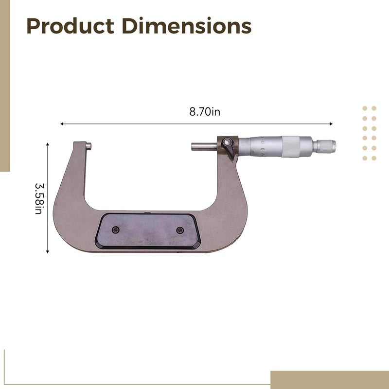 Digital Micrometer Caliper 7 5 10 Cm Metal Body IP54 Waterproof High Resolution Industrial Tool - Image 5