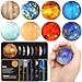 Pllieay 16PCS Solar System for Kids Solar System Planets Toys Eight Planets Bouncy BallsPlanetary Flashcards for Kids Party Favors Educational Space Toys - Image 3