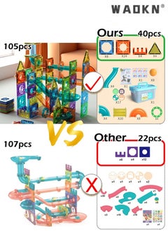 Kids Magnetic Tiles Toys, Magnetic Building Block Set,With Storage Box Building Block 105 Pcs ,Early Educational Building Toys - pzsku/Z2787FC3C725F57F2F064Z/45/_/1703324974/5ae9c072-3969-496f-b59c-78cfa6925d97