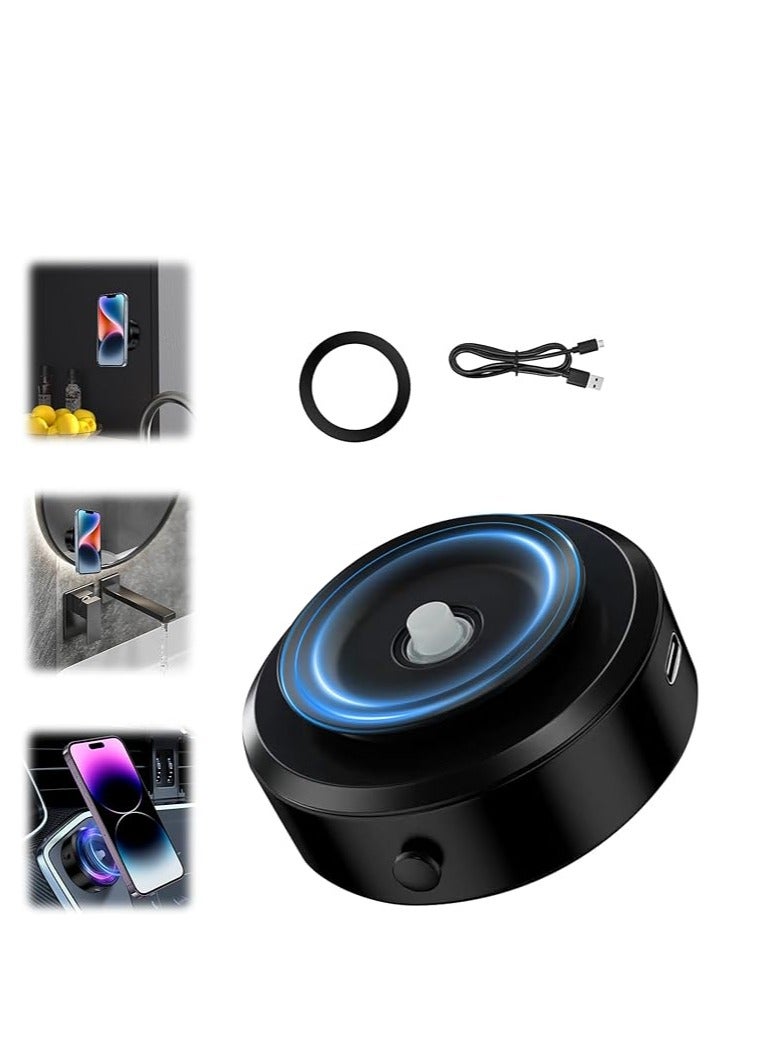 Denx DENX  Car Suction Cup Phone Holder Vacuum Adsorption Phone Tablet ，Vacuum HandsFree Magnetic Suction Phone Mount,for Car, Dashboard, Windshield，Gym, Kitchen  - Image 2