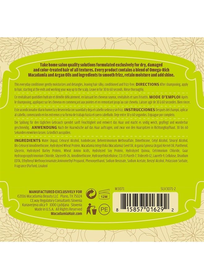 Macadamia Natural Oil Macadamia Oil Natural Oil Smoothing Conditioner Unisex 33.8 oz - Image 4
