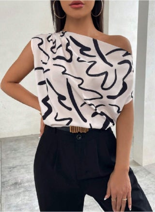 Women'S Floral Print Asymmetrical Collar Shirt,Short Sleeve Tops - pzsku/Z27882CE2E3BFF69BA2A1Z/45/1750356943/c24eade3-2125-465a-bcc1-3752e735f44d