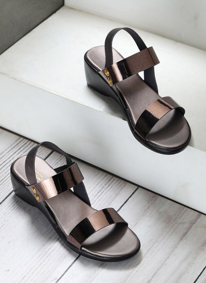 She Zone Grey Heels for Women - Image 1