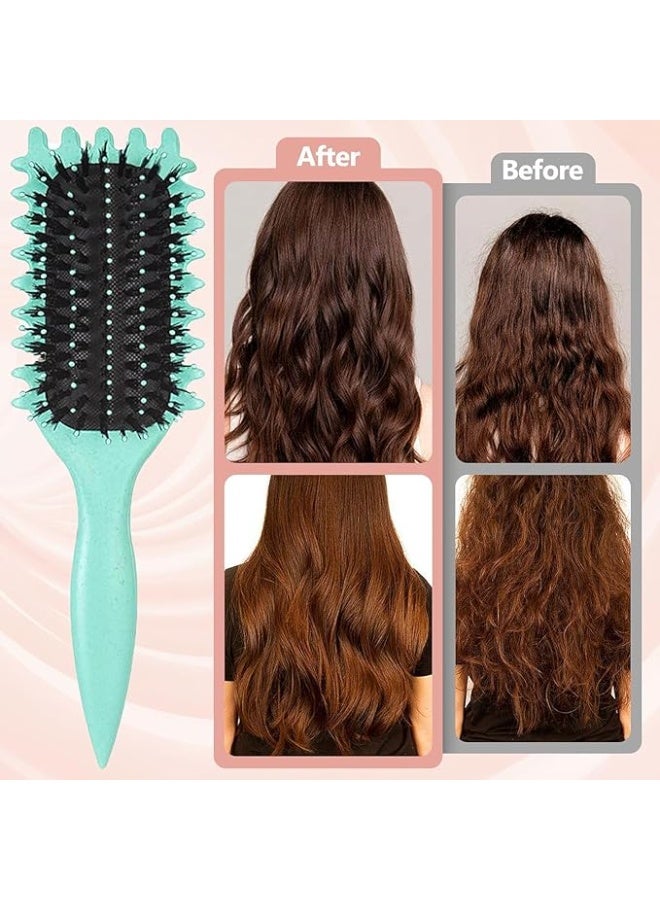 3 in 1 Curl Defining Brush, Curl Styling Brush, Reduce Pulling and Separating Curls, Curl Defining Brush, Shaping and Defining Curls Multicolor - Image 2