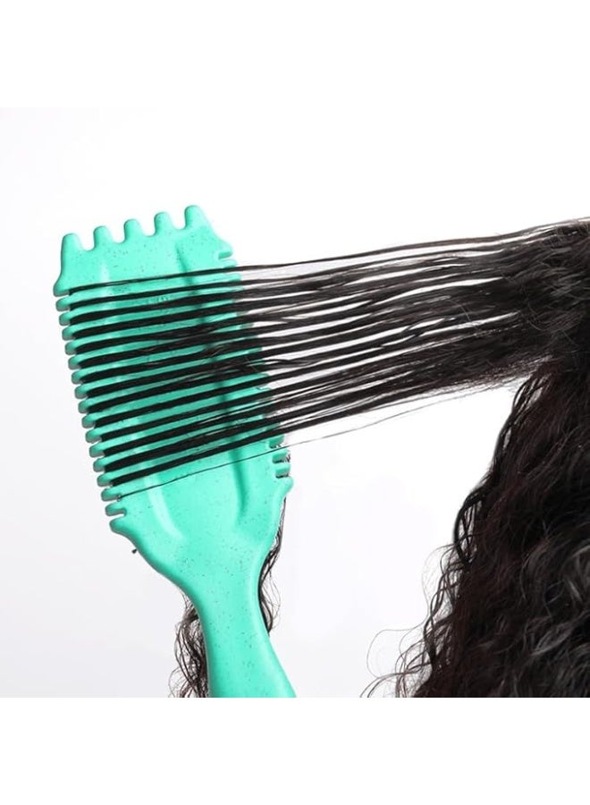 3 in 1 Curl Defining Brush, Curl Styling Brush, Reduce Pulling and Separating Curls, Curl Defining Brush, Shaping and Defining Curls Multicolor - Image 5