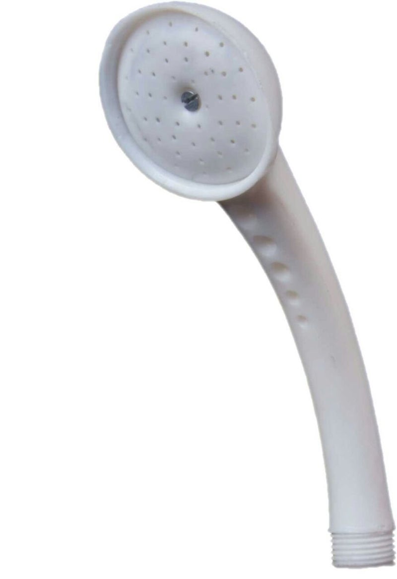 SHRUTI Abs Telephone Shower Hand Shower with 2 Mtr PVC White Shower Tube and Abs Chrome Plate Stand 13341163 White - Image 2