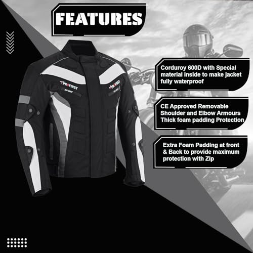PROFIRST Motorbike Men’s Riding Jacket Motorcycle Jacket for Men Waterproof Jacket CE Armored Protection - Image 3