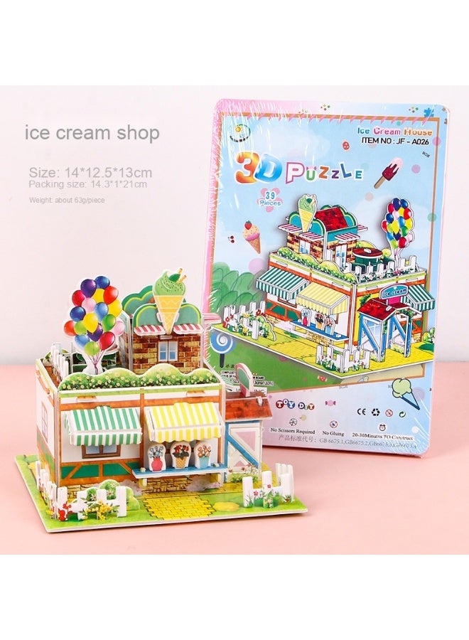 Children's 3D Handmade Puzzle Model - DIY Educational Toys for Early Learning and Skill Development