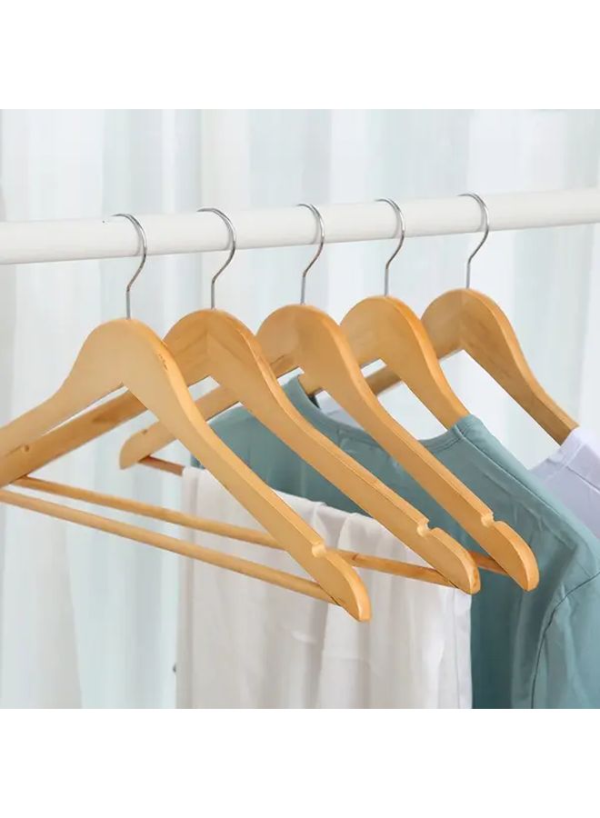 Black Wall Mounted Wooden Hangers 360 Rotating Hooks Anti Slip Strips Sturdy Closet Organizer - Image 3