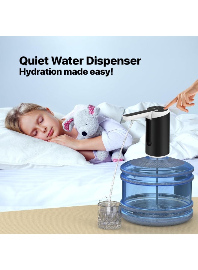 iPro Aquafold IP221 Foldable Rechargeable Water Dispenser USB-C Charging Automatic Water Bottle Pump Long Battery Life Home Office Outdoor Gym Use 2-5 Gallon Quantitative Pumping LED Light - Image 4