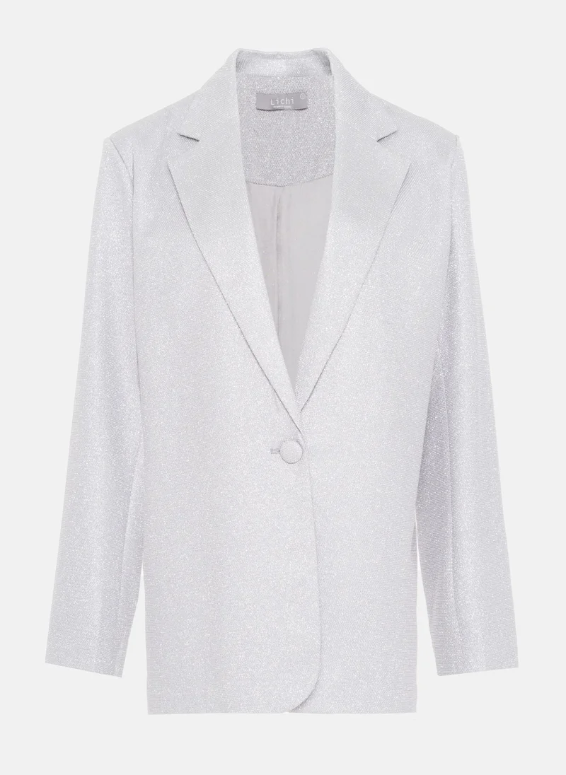 Lichi  Metallic single-breasted blazer for Women | Best Price UAE