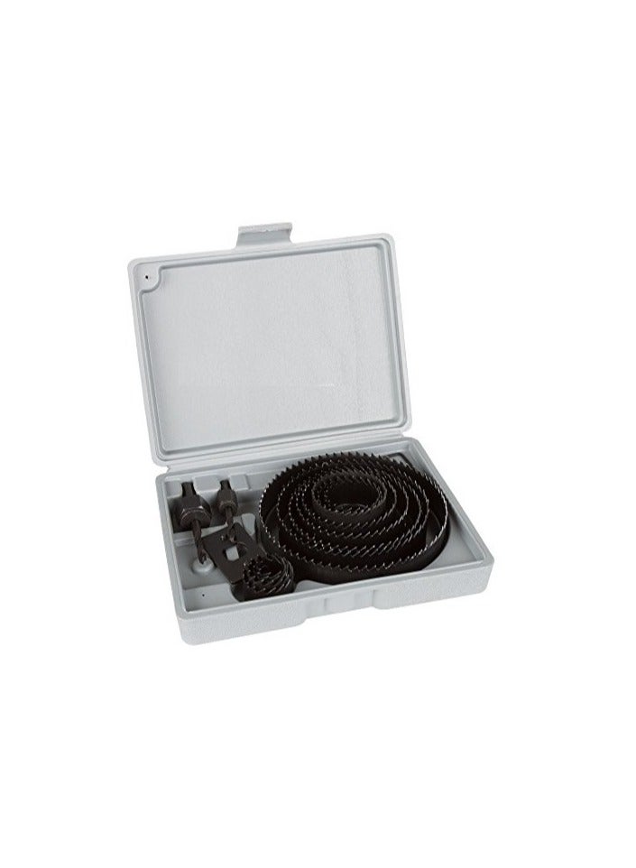 Hole Saw Set 16 PCS Heat Treated Teeth For Hard And Soft Woods Plastic Plasterboard  - Image 1