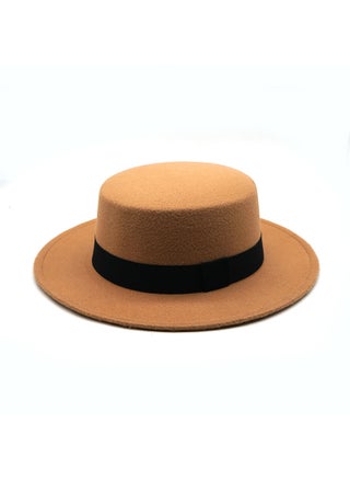 Vintage British Style Wool Flat Cap with Ribbon CAMEL - pzsku/Z2788CCB753C0CB228154Z/45/1746220993/2aae865e-ad09-4998-8eac-e6e05485d34e