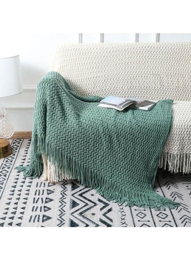 NIBEMINENT Sofa Blanket Combination Green 127x173cm