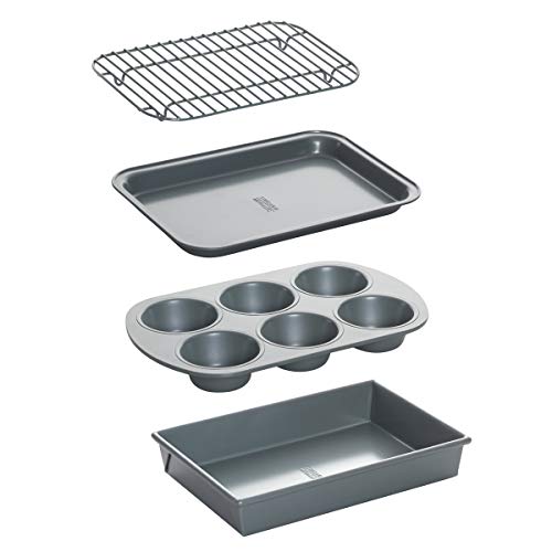chicago metallic Chicago Metallic Professional 4Piece NonStick Toaster Oven Set 