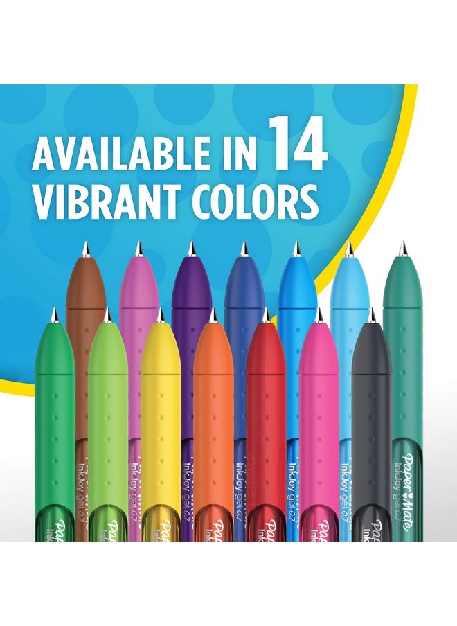 Paper Mate Inkjoy Gel Pens, Medium Point (0.7Mm), Assorted Colors, Capped, 20 Count  - Image 4