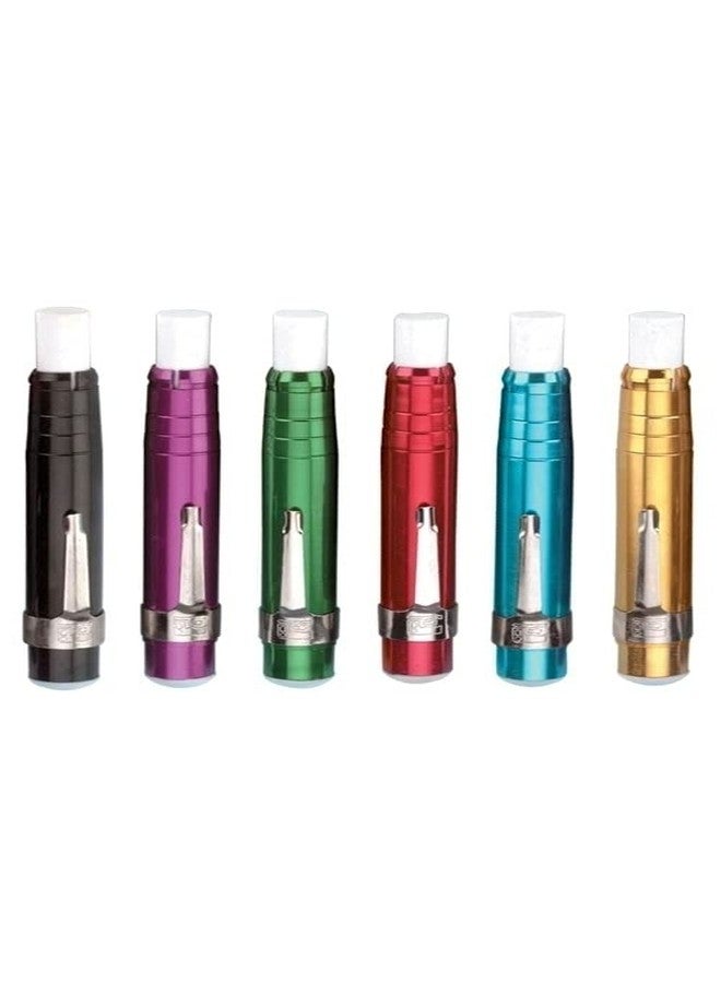 Charles Leonard Aluminum Chalk Holder, Assorted Colors, Pack of 6 (CHL74545-6) - Image 2