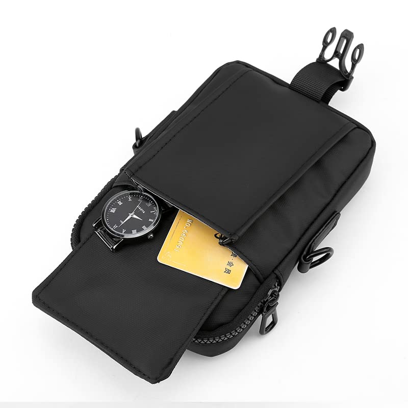 Ketmart Fanny Pack for Men Women - Waist Bag Pack - Lightweight Belt Bag Sports Hiking(Color-Black) - Image 4