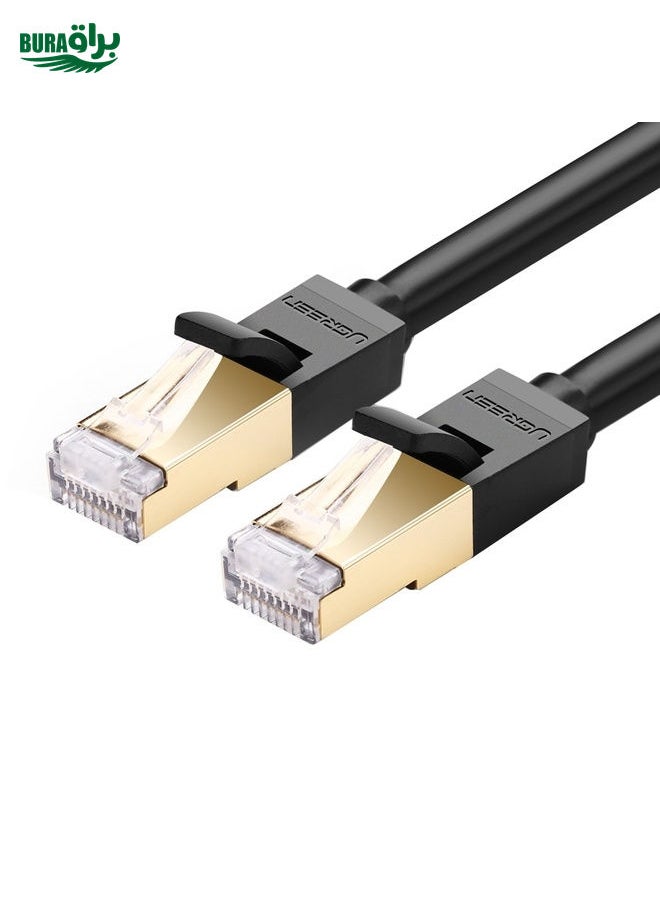 BURAQ CAT7 Gold Plated Dual Shielded Full Copper LAN Network Cable, Length: 15m  - Image 3