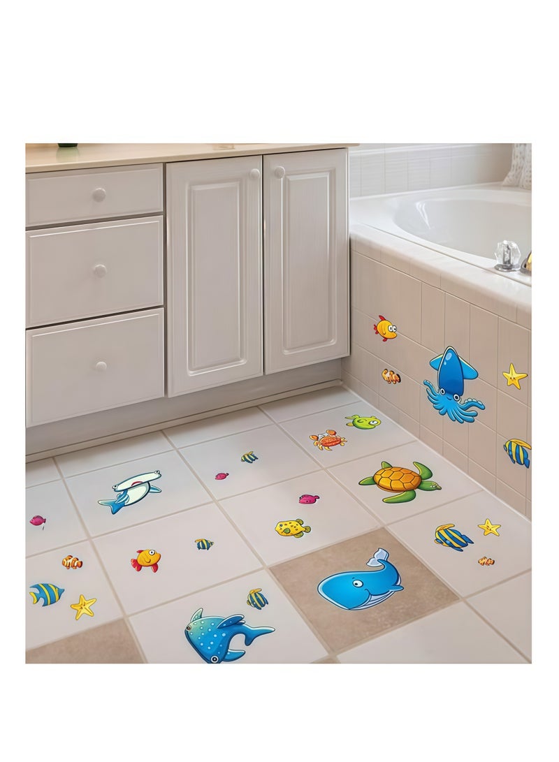 24PCS Non-Slip Bathtub Shower Wall Stickers，Bath Tub Stickers for Kid's Room, Bathroom - Image 5