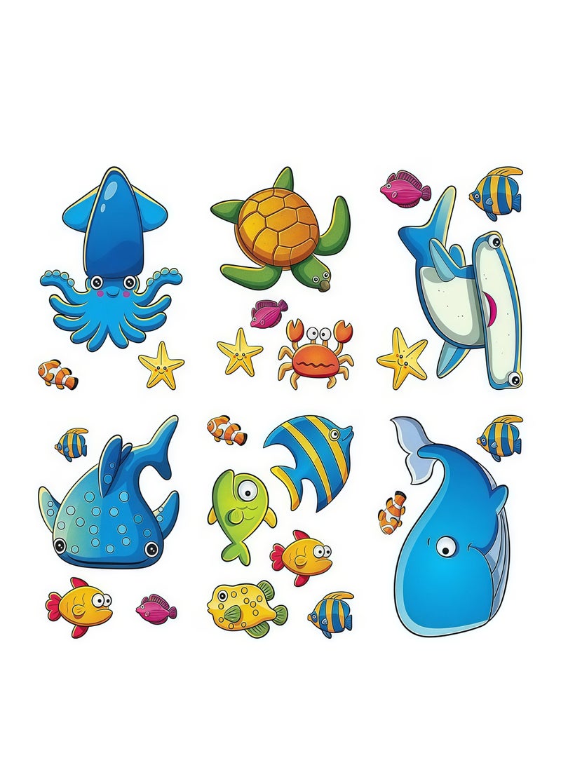 24PCS Non-Slip Bathtub Shower Wall Stickers，Bath Tub Stickers for Kid's Room, Bathroom - Image 1