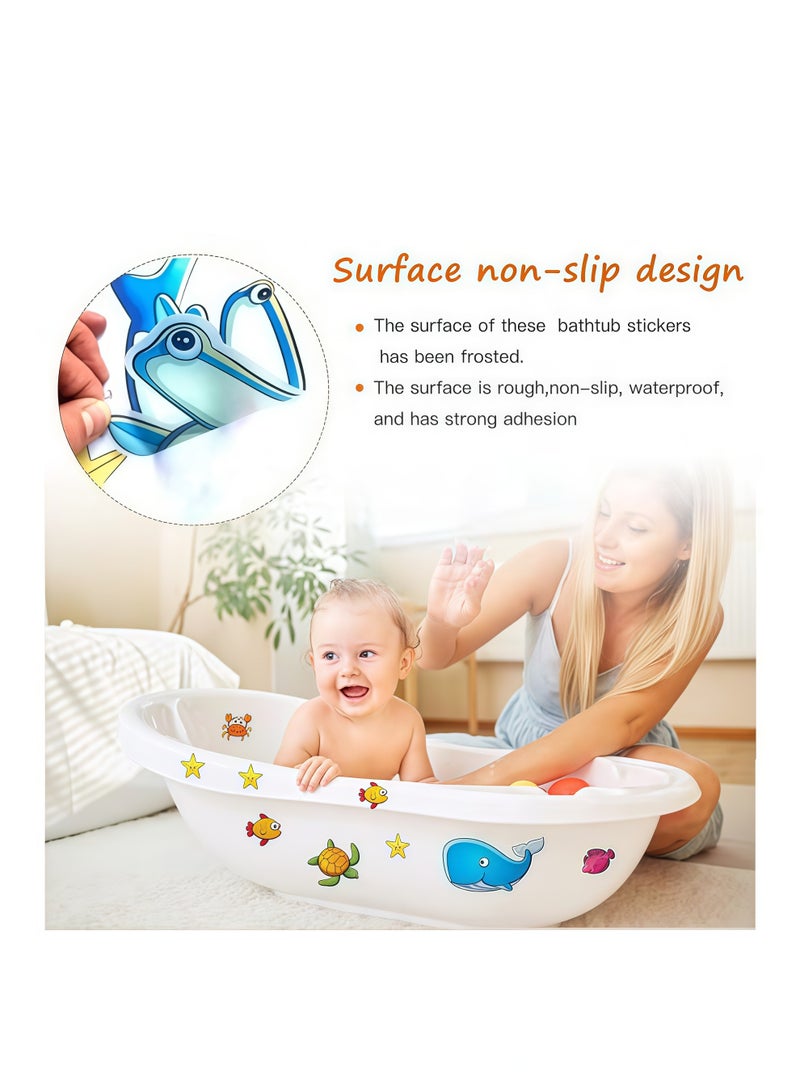 24PCS Non-Slip Bathtub Shower Wall Stickers，Bath Tub Stickers for Kid's Room, Bathroom - Image 3