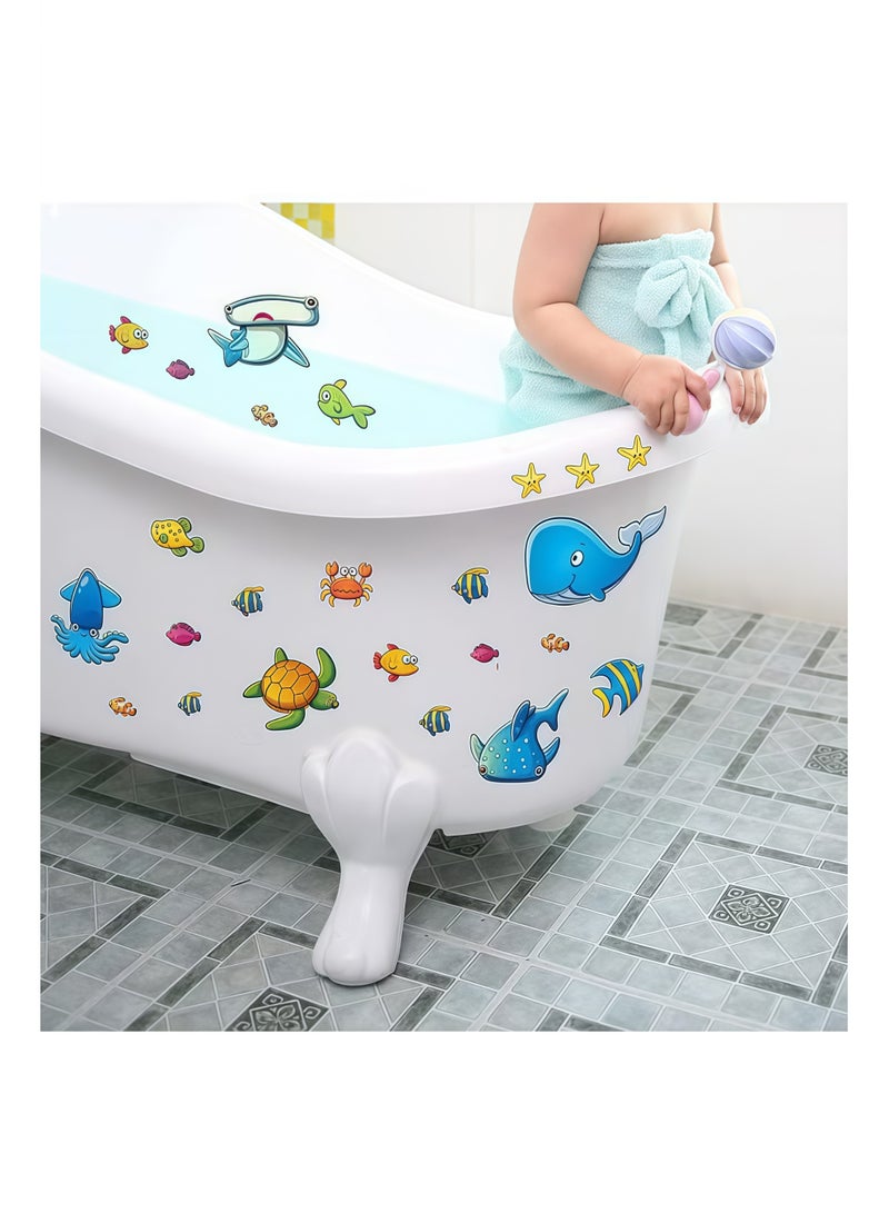 24PCS Non-Slip Bathtub Shower Wall Stickers，Bath Tub Stickers for Kid's Room, Bathroom - Image 2