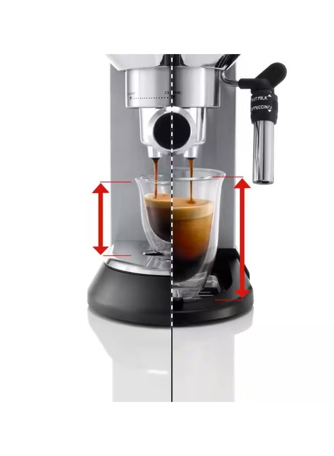 ديلونجي De'Longhi Dedica Coffee Machine 1350W With Built-in Milk Frothing Maker - Image 2