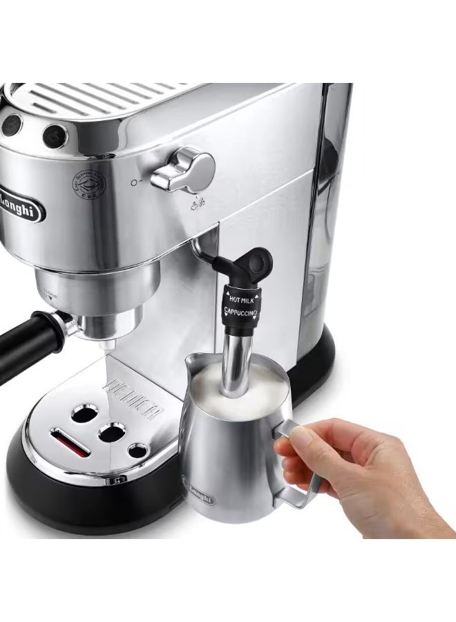 ديلونجي De'Longhi Dedica Coffee Machine 1350W With Built-in Milk Frothing Maker - Image 4