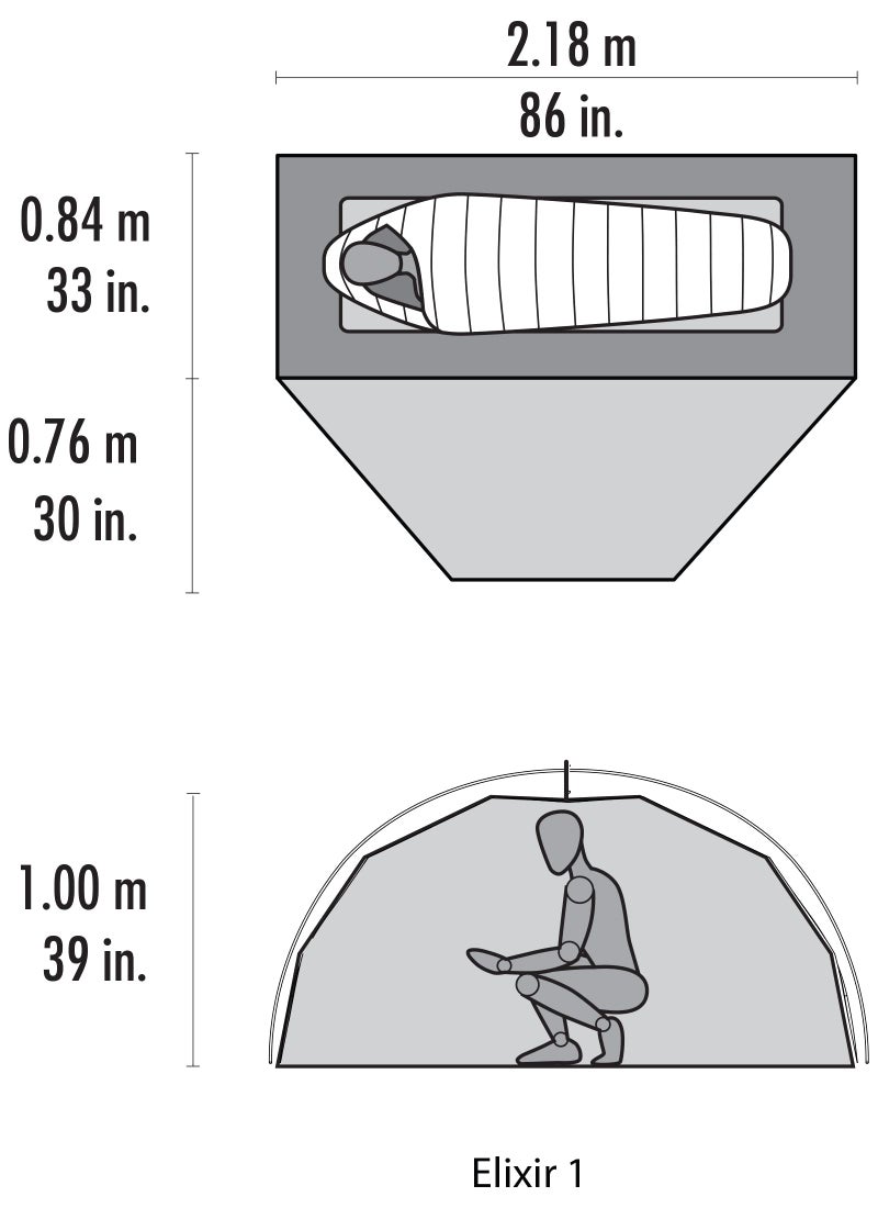 MSR Elixir 1-Person Lightweight Backpacking Tent - Image 5