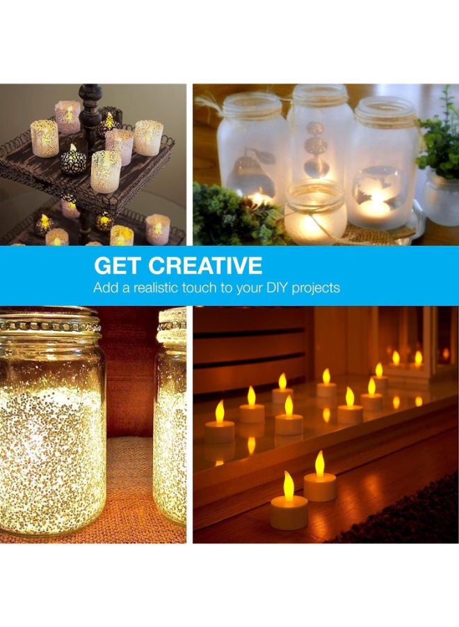 Realistic Bright Flameless LED Tea Light Candles, Pack of 24-Vont - Image 4