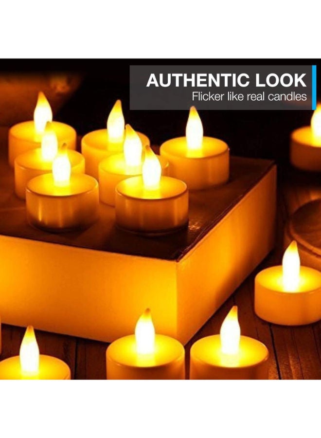 Realistic Bright Flameless LED Tea Light Candles, Pack of 24-Vont - Image 2