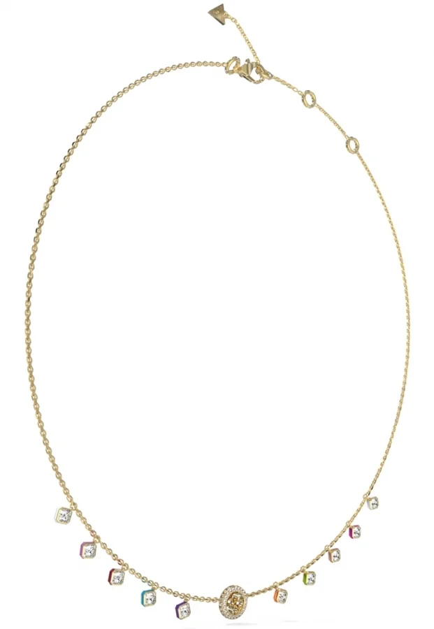 جس Crystal Detail Long Necklace
