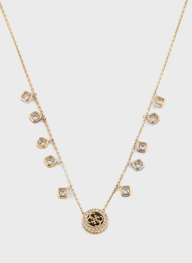 GUESS Crystal Detail Long Necklace