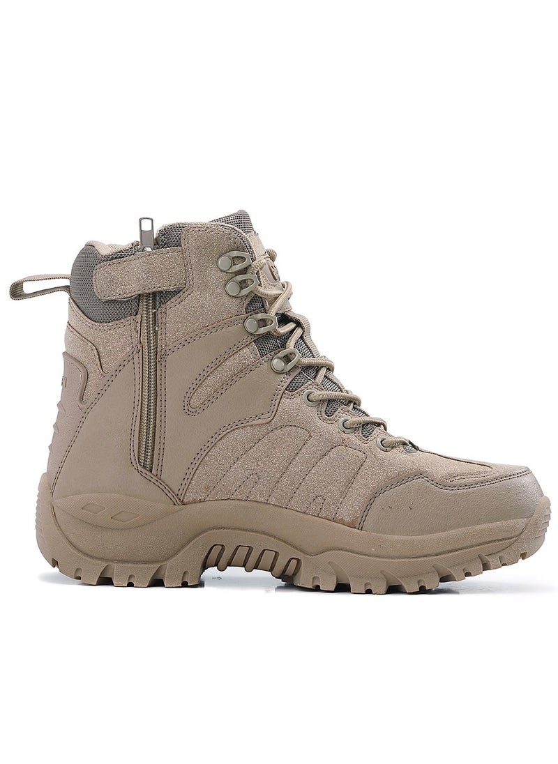 Sky View SKY VIEW Men Hiking Shoes Non-Slip Ankle High Hiking Boots  Outdoor Lightweight Shoes Trekking Trail Sneakers Brown  - Image 2