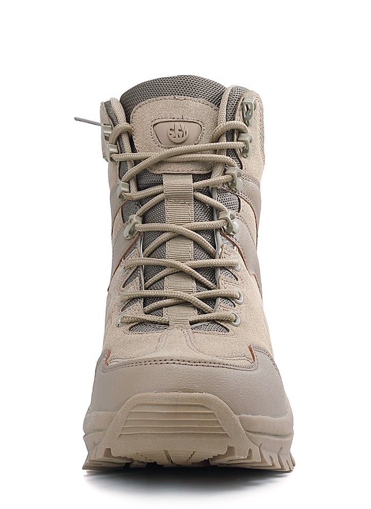 Sky View SKY VIEW Men Hiking Shoes Non-Slip Ankle High Hiking Boots  Outdoor Lightweight Shoes Trekking Trail Sneakers Brown  - Image 3