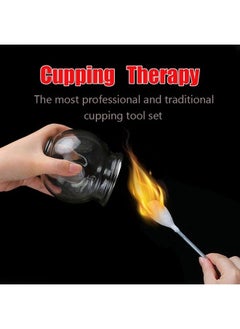 NFZUNW Cupping Therapy Sets,14 Cups Thick Chinese Acupoint Glass Cupping Therapy Set for Professionals,for Massage Back and Relieve Fatigue 