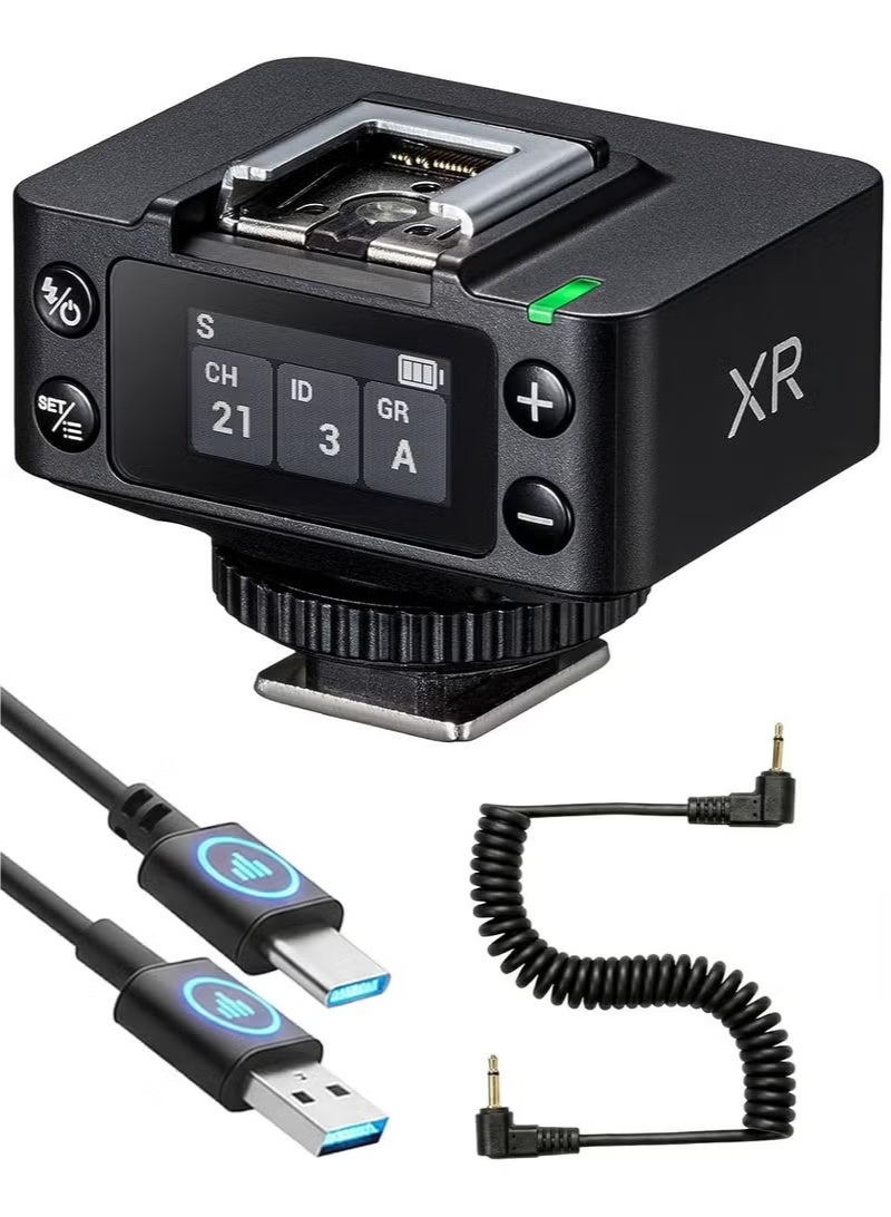 Godox XR Wireless Flash Receiver for Canon, for Nikon -Upgrade of godox X1R, 2.4G TTL HSS Trigger with Built-in Lithium Battery, Wireless Sync Remote Flash Receiver for Camera XR-C XR-N with Brush - Image 1
