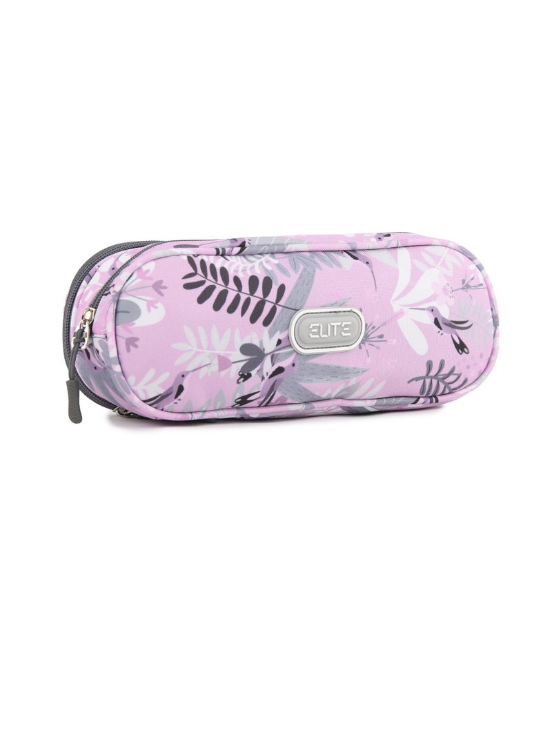 Elite Big Capacity Pencil Case Large Storage Bag 3 Compartments Canvas Pencil Pouch - No:GS218 - Image 2