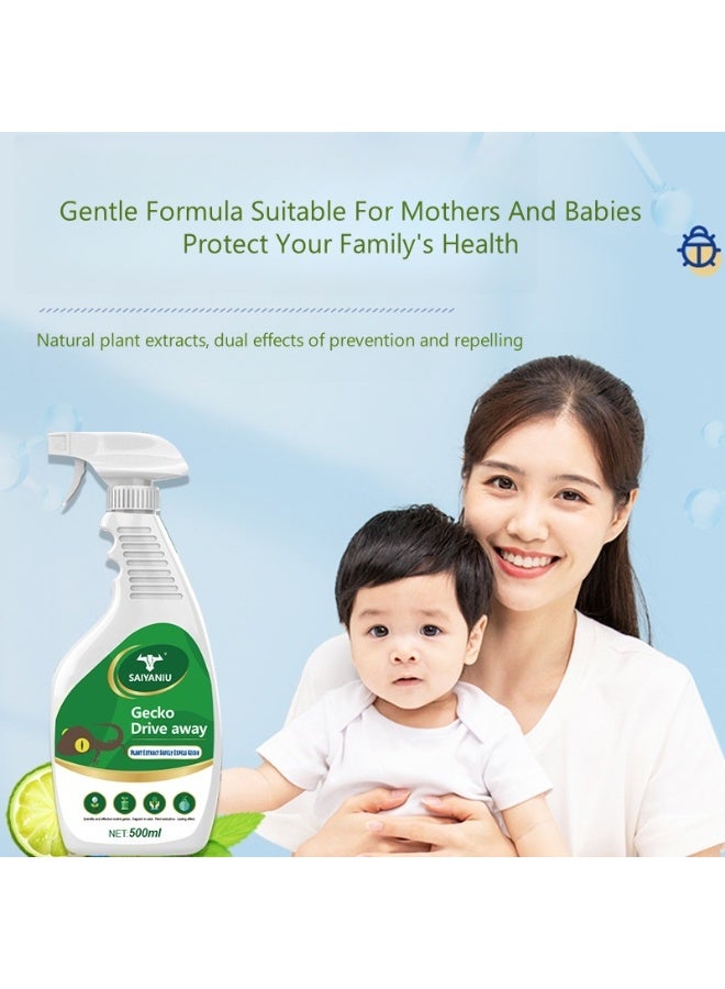 GECKO Prevent And Repel Gecko Spray, Natural Plant Extract, Mild And Non-irritating 500ml - Image 2