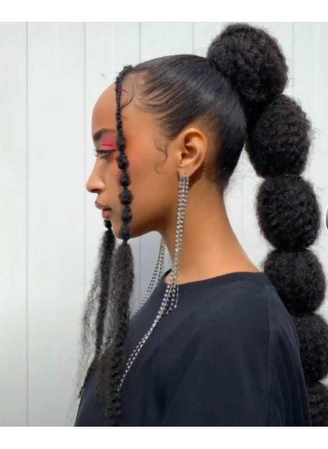 LOHXINHAIR - Ohxinhair Braiding Hair 24 Inch 6 Packs Black Kanekalon High Temperature Resistance Synthetic Jumbo Bohemian Braids Long Crochet Hair Extensions Soft Yaki Texture For Black Women - Image 1