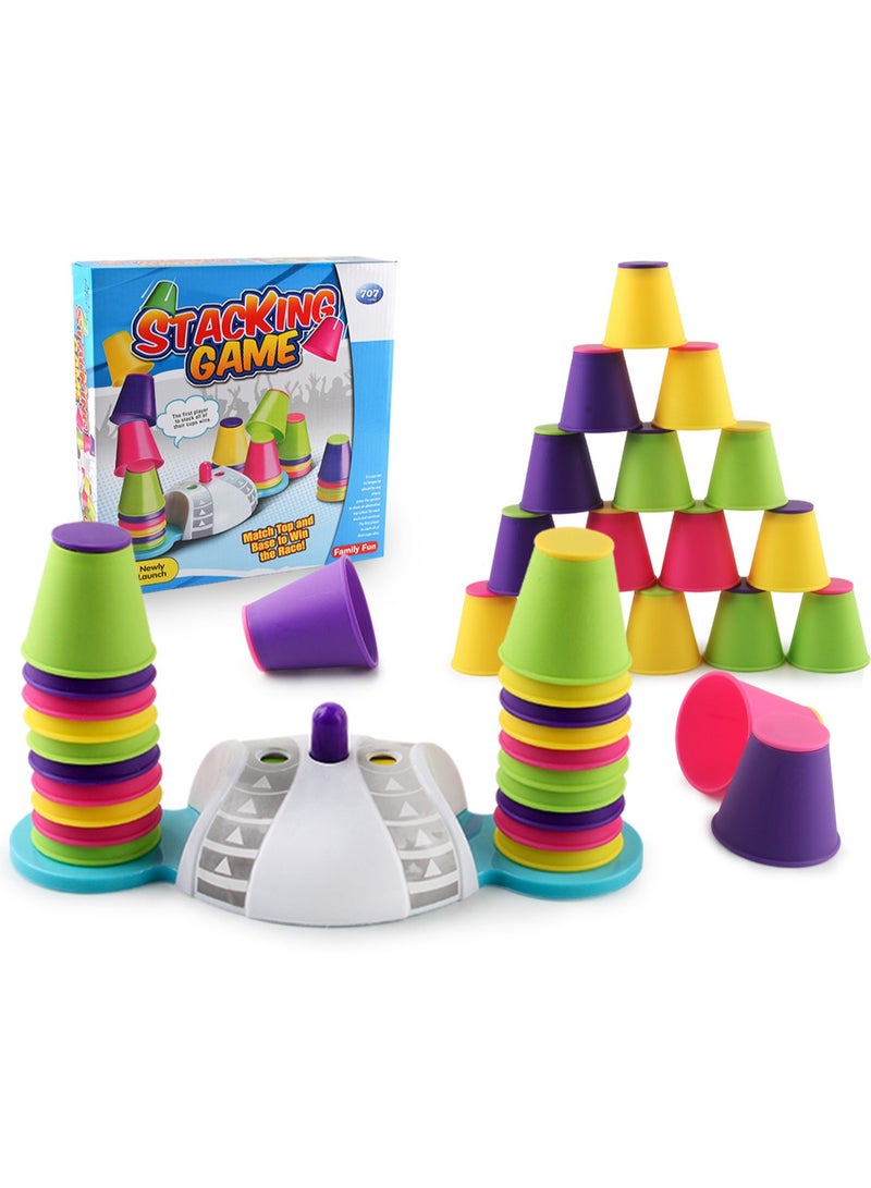 Cup Stacking Hand Speed Competition Concentration Training Intelligence Development Early Education Educational Toys Board Game Parent-Child Interaction  - Image 1