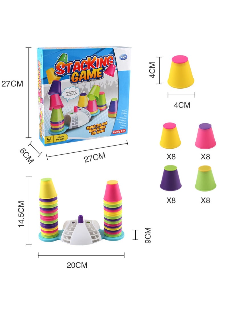 Cup Stacking Hand Speed Competition Concentration Training Intelligence Development Early Education Educational Toys Board Game Parent-Child Interaction  - Image 2