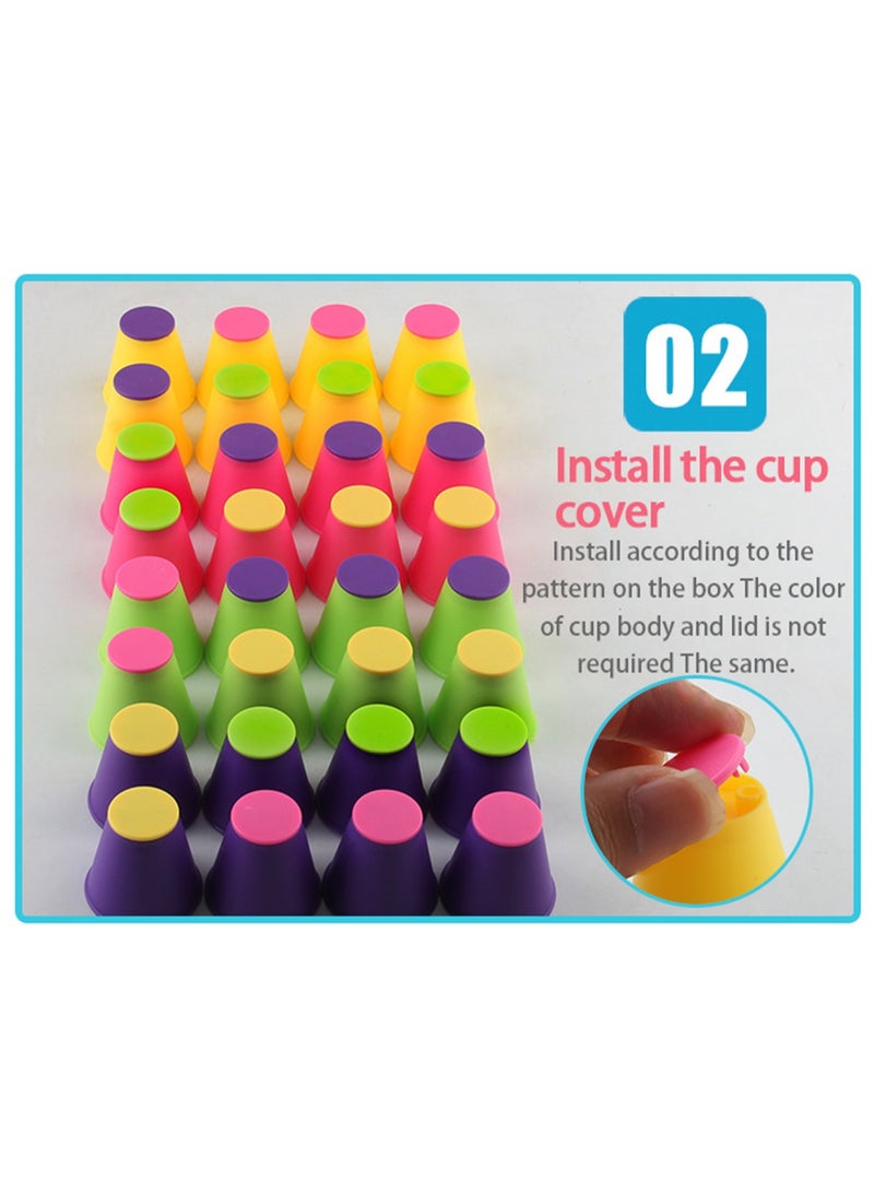 Cup Stacking Hand Speed Competition Concentration Training Intelligence Development Early Education Educational Toys Board Game Parent-Child Interaction  - Image 4