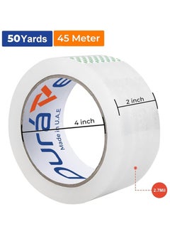 Duravel Duravel Clear Tape 6 pcs - Heavy Duty 2 inch x 50 YDs- clear tape roll - clear tape 2 inch, Packaging Tape, adhesive tape- packing tape clear for Packing Boxes- Pack of 6 Tapes  - Image 2