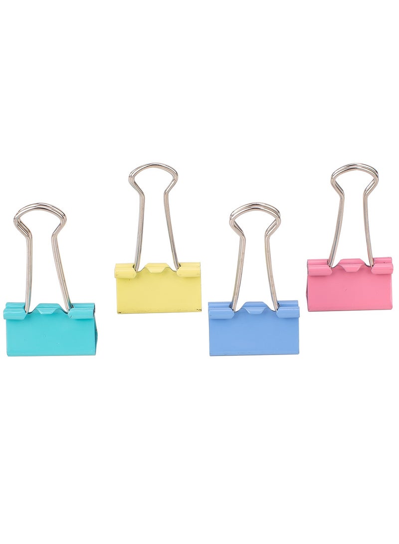 Deli E8554A Binder Clips 25mm, 48PCS, 4 Colors 鈥?ideal for organizing office and school files - Image 3